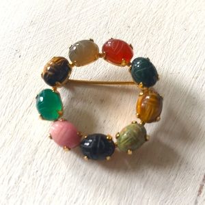 Vintage scarab broach 12k